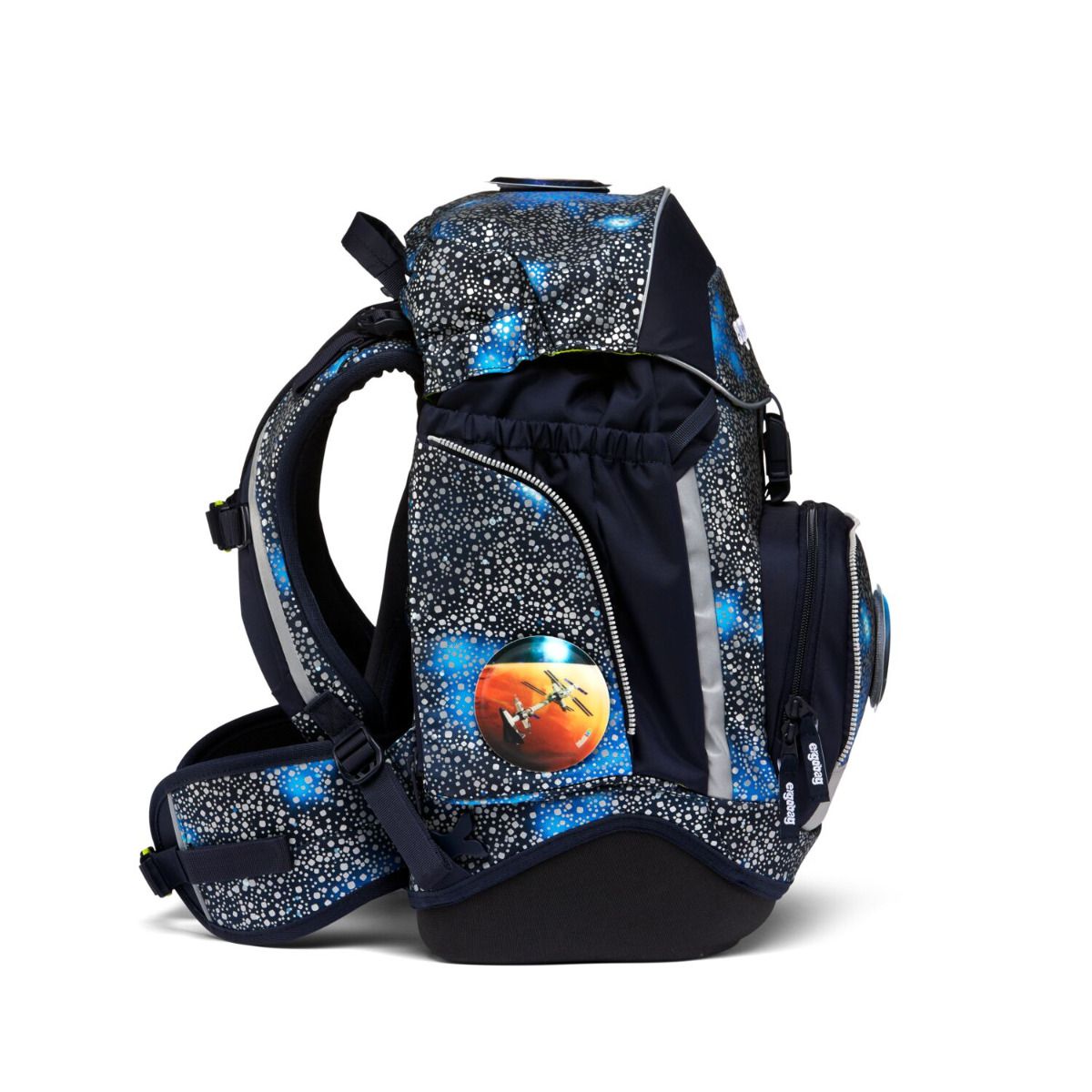 Ergobag Pack Bär Anhalter durch die Galaxis Super Reflex Glow Edition Schulrucksack Set 6tlg.