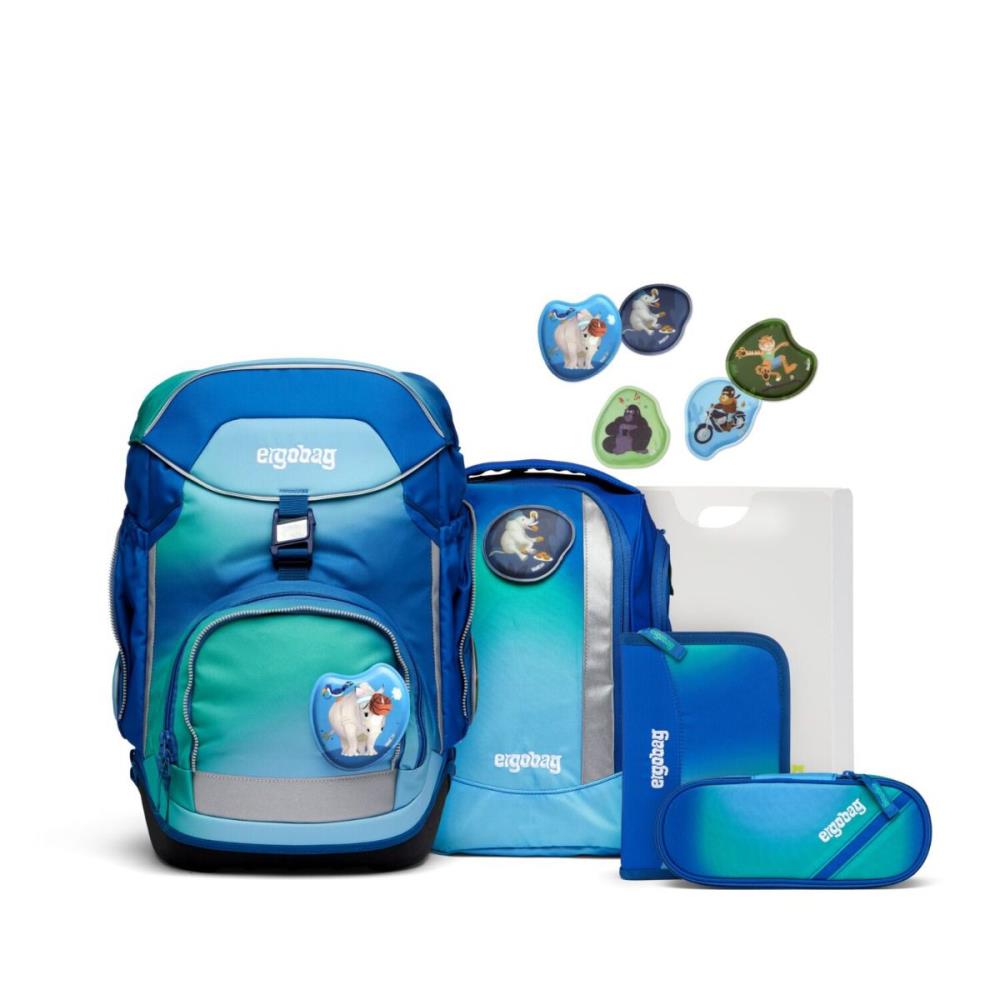 Ergobag Pack DschungelfieBär Colour Splash Edition Schulrucksack Set 6tlg.