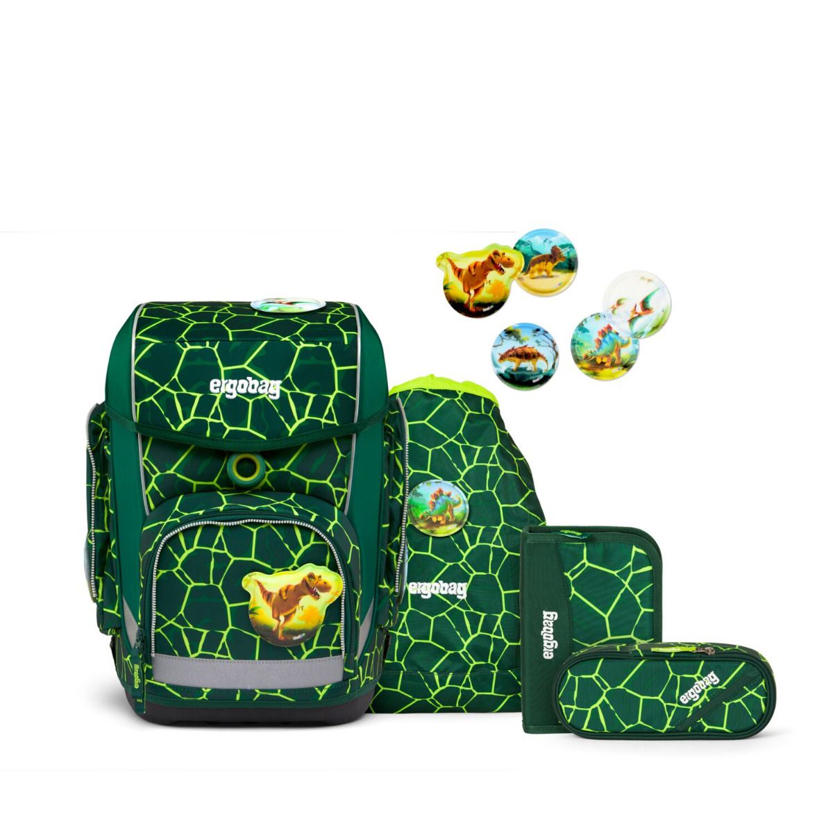 Ergobag Cubo BärRex Schulranzen Set 5tlg.