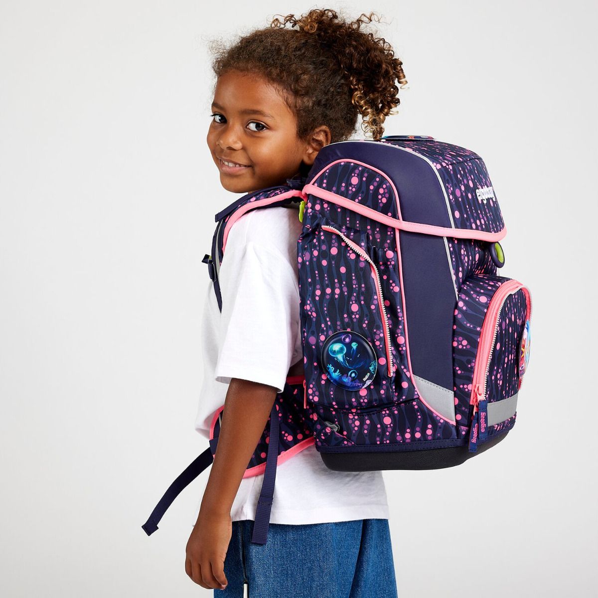 Ergobag Cubo Bärmuda Viereck Lumi Edition Schulranzen Set 5tlg.