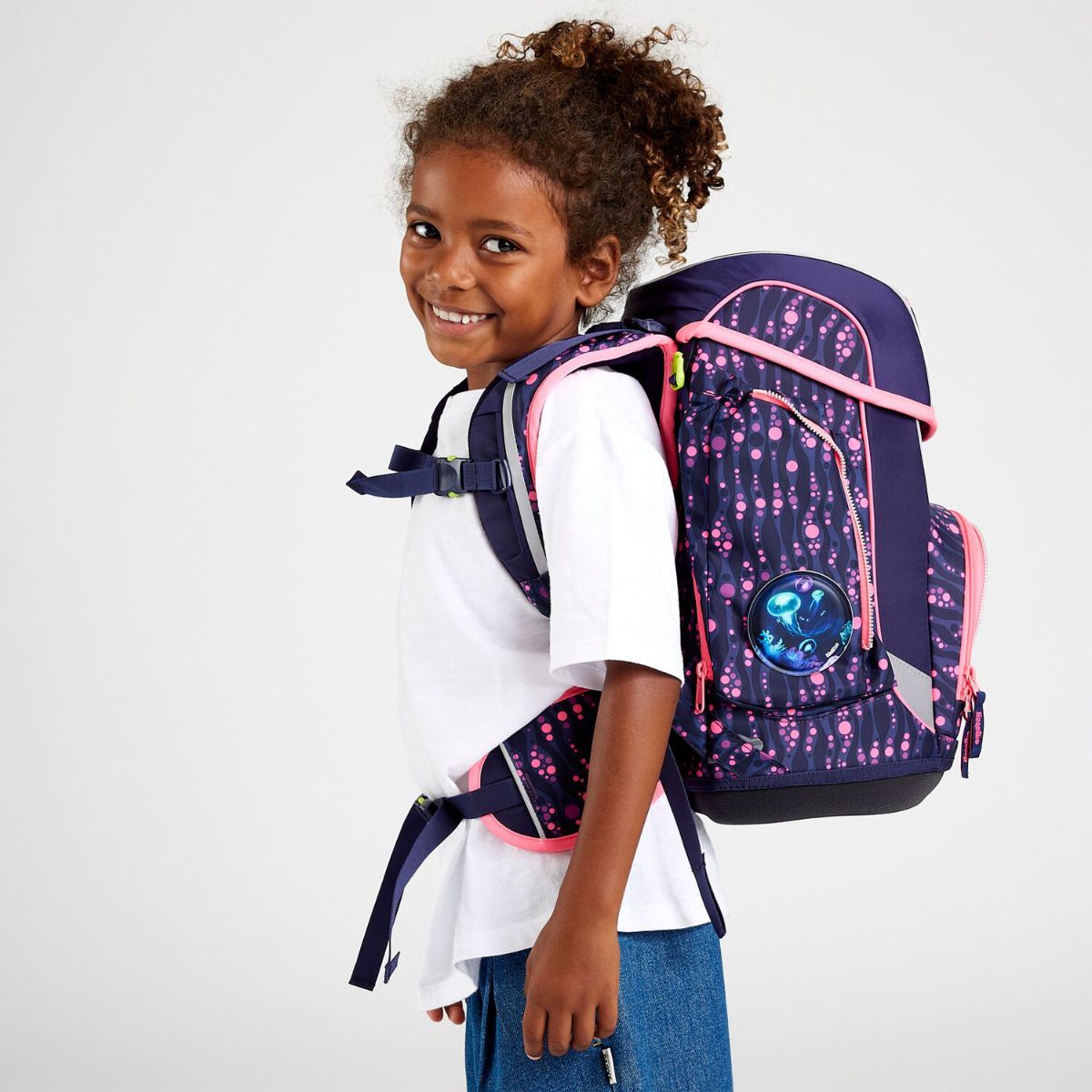 Ergobag Cubo Bärmuda Viereck Lumi Edition Schulranzen Set 5tlg.