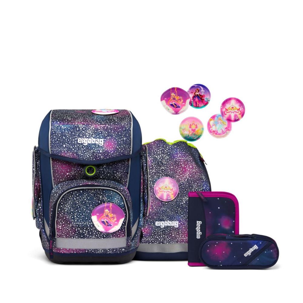 Ergobag Cubo Bärlaxy Super Reflex Glow Edition Schulranzen Set 5tlg.