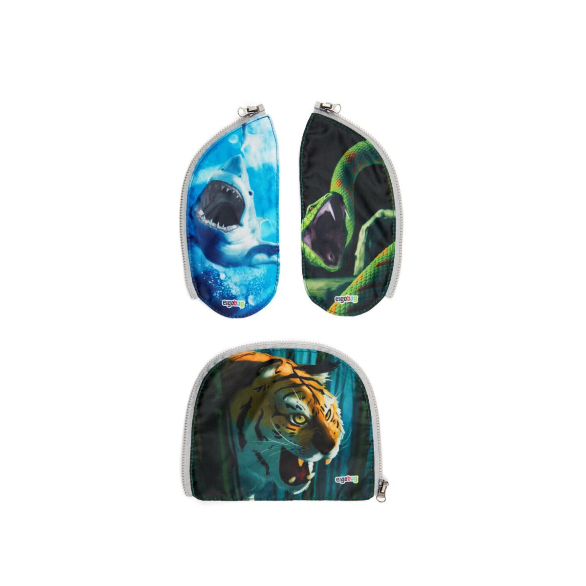 Ergobag Zippies Gefährliche Tiere Zip-Seitenflächen 3tlg.