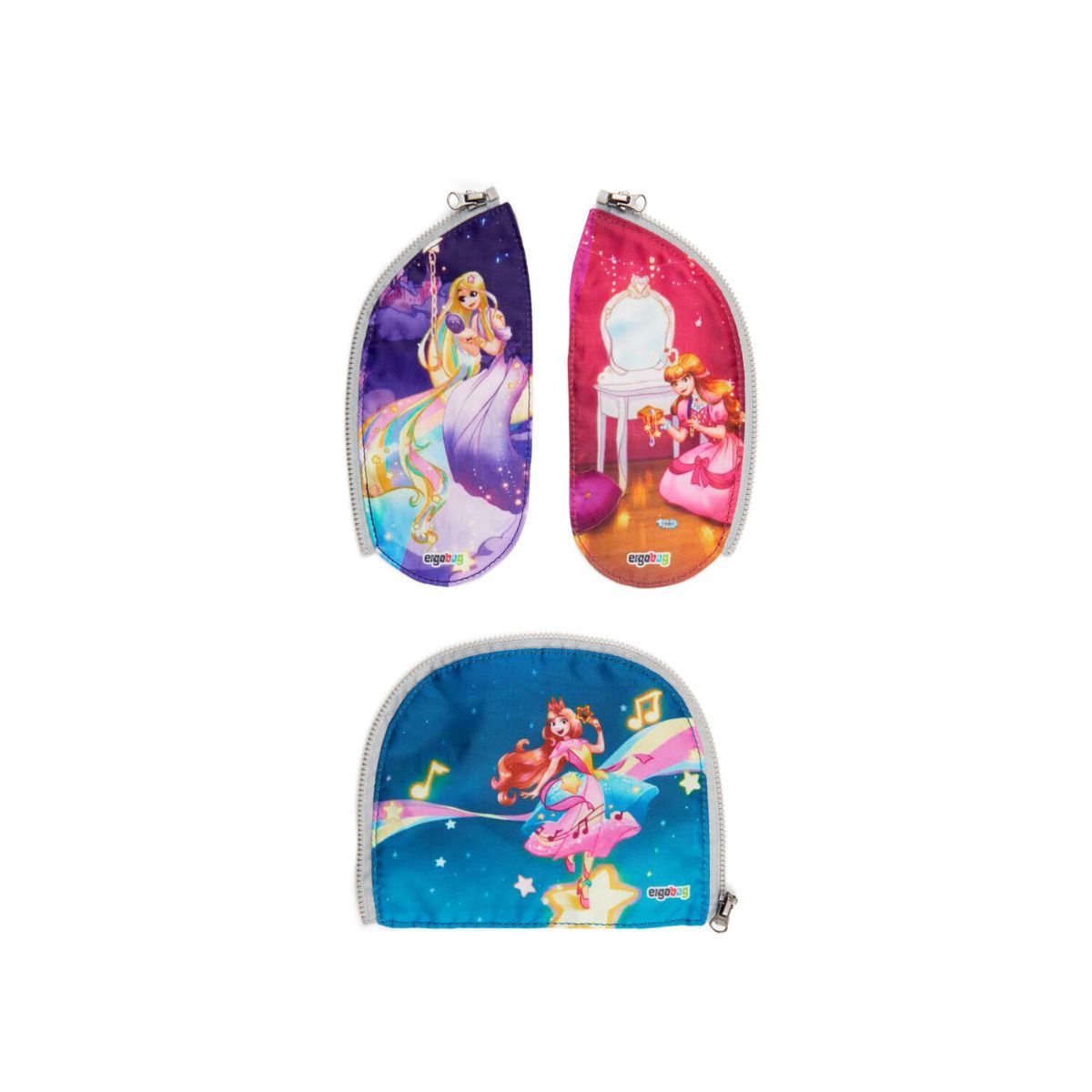 Ergobag Zippies Prinzessin Zip-Seitenflächen 3tlg.