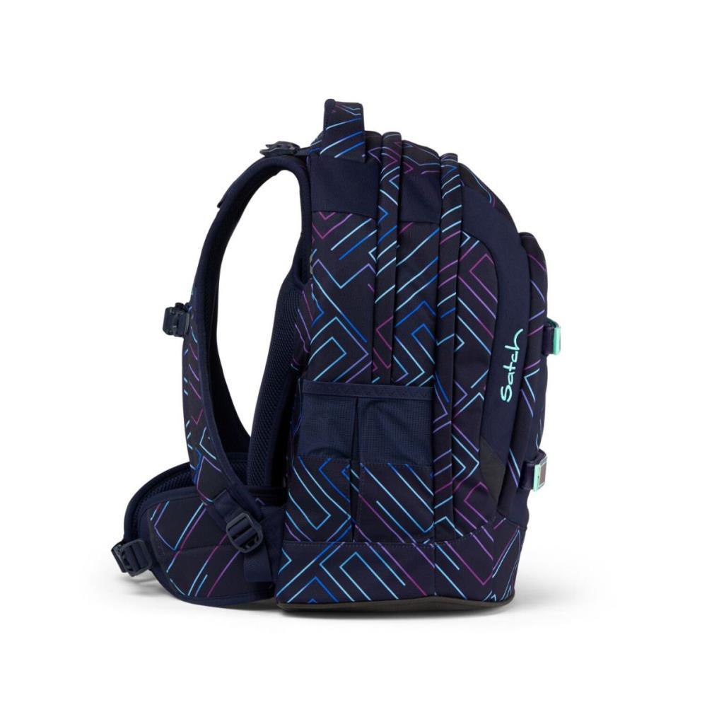 Satch Pack Purple Laser Beauty & The School Edition Schulrucksack Set 3tlg.