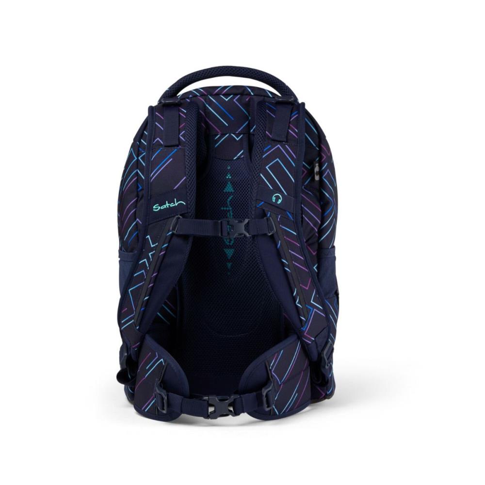 Satch Pack Purple Laser Schulrucksack Set 3tlg.