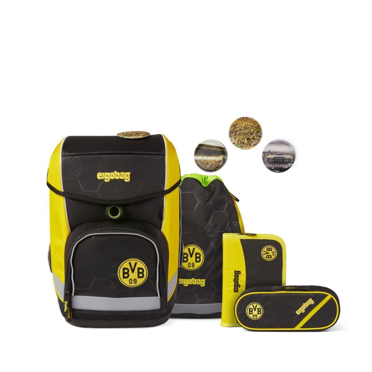 Ergobag Cubo Borussia Dortmund Limited Edition Schulranzen Set 5tlg.