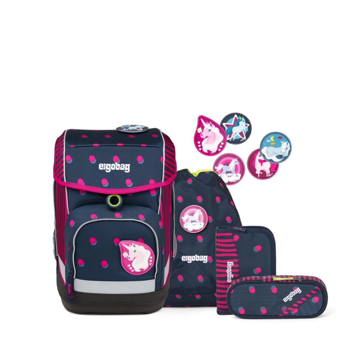 Ergobag Cubo Schubi DuBär Schulranzen Set 5tlg.
