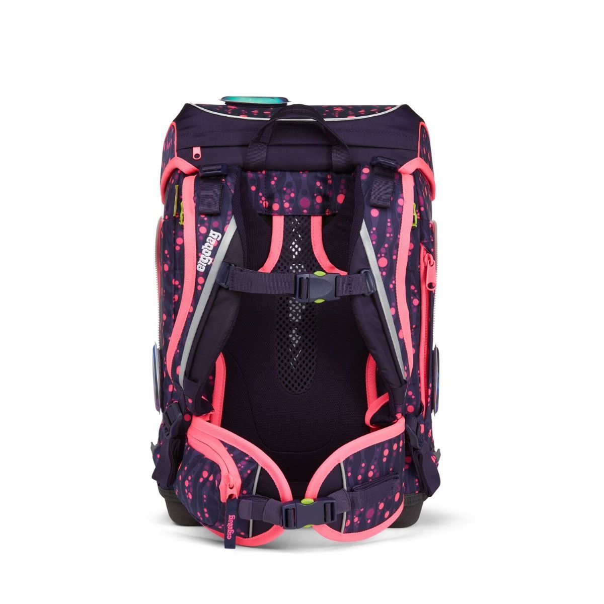 Ergobag Cubo Bärmuda Viereck LUMI Edition Schulranzen Set 5tlg.