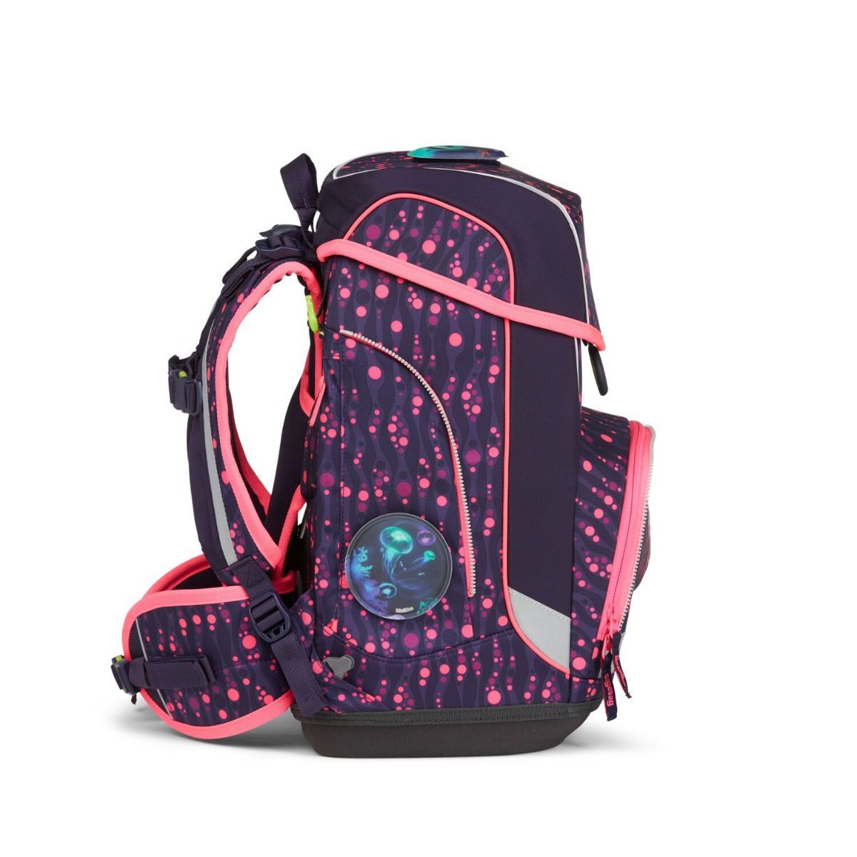 Ergobag Cubo Bärmuda Viereck LUMI Edition Schulranzen Set 5tlg.