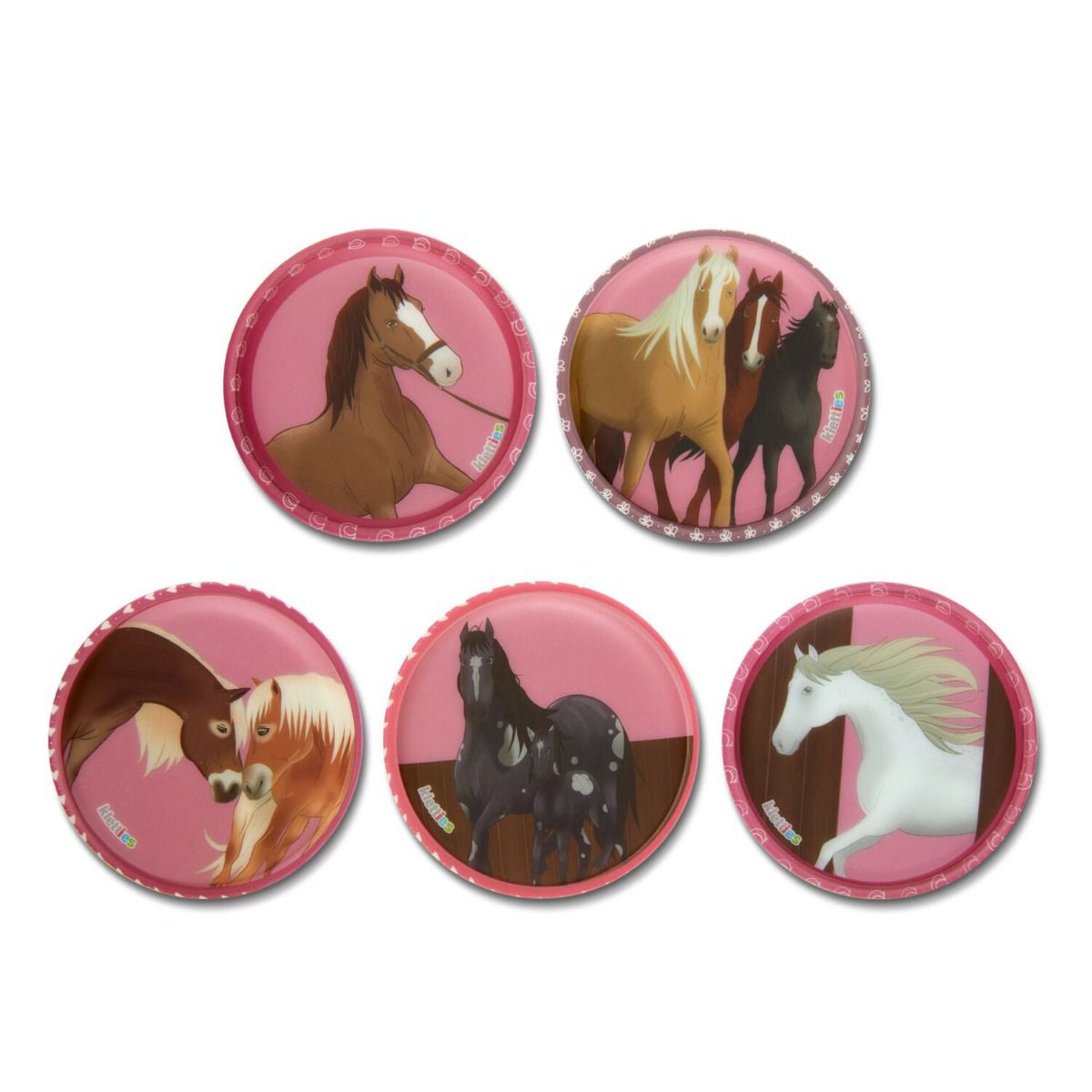 Ergobag Klettie-Set 5tlg. Pferde im Galopp