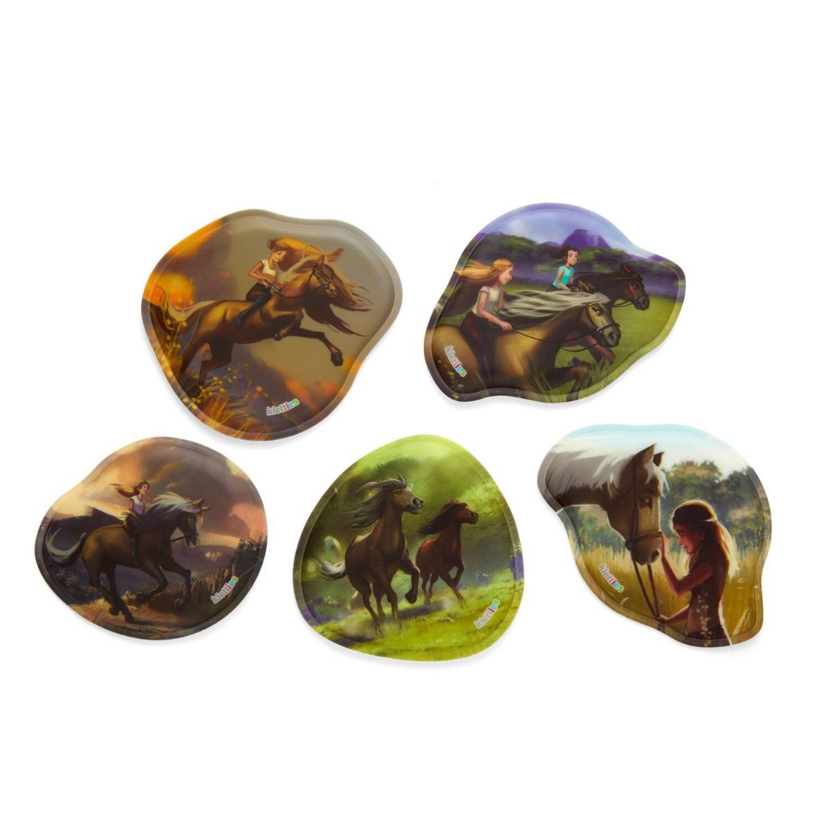 Ergobag Kontur-Klettie Set 5tlg. Pferdefreunde