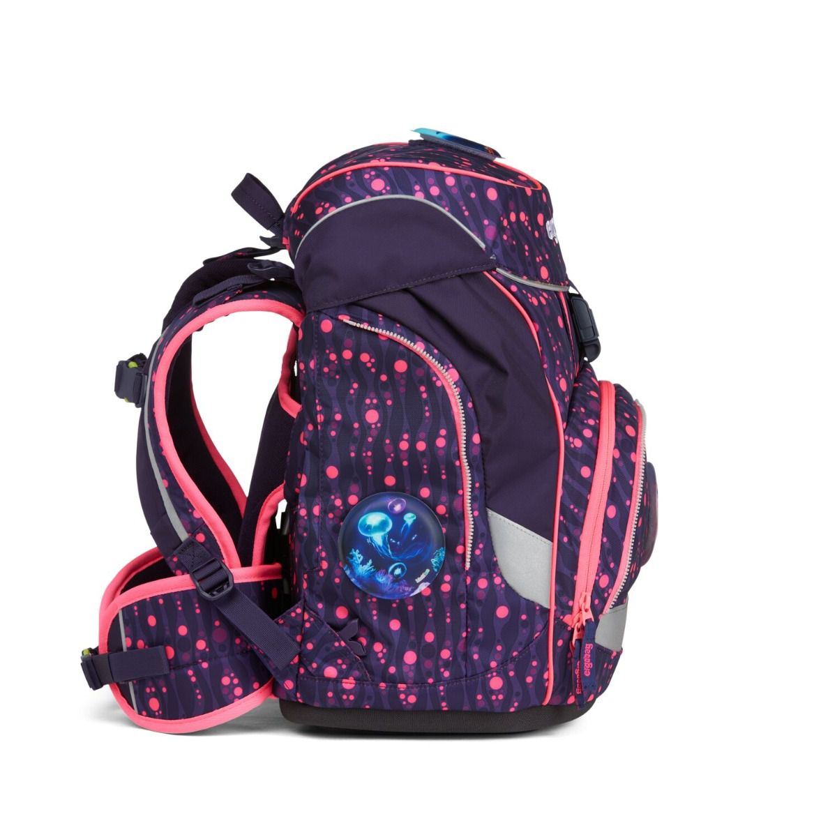 Ergobag Pack Bärmuda Viereck LUMI Edition Schulrucksack Set 6tlg.
