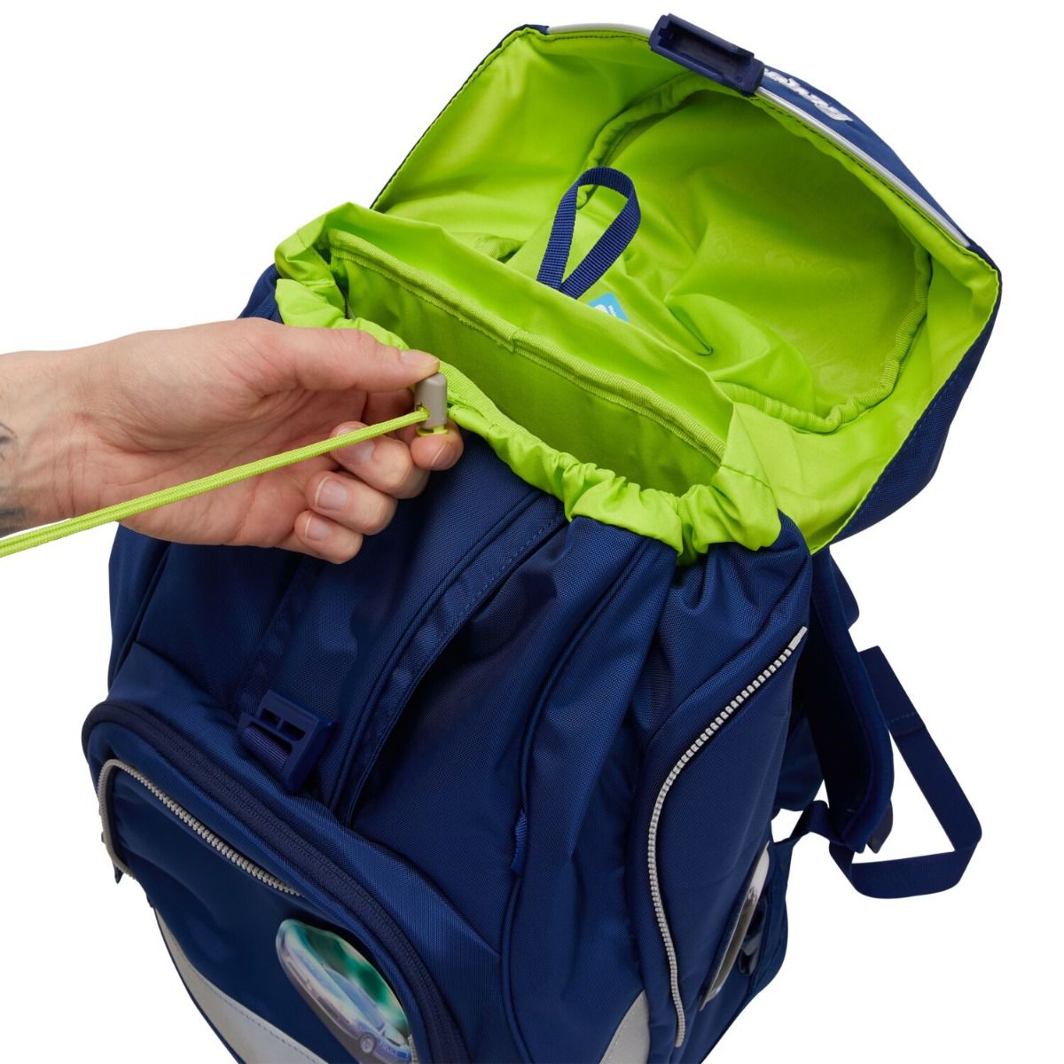 Ergobag Pack Bärmuda Viereck LUMI Edition Schulrucksack Set 6tlg.