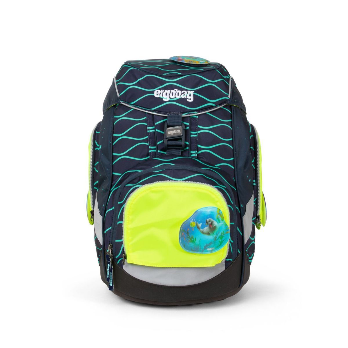 Ergobag Sicherheitsset Gelb Fluoreszierende Zip-Flächen 3tlg.