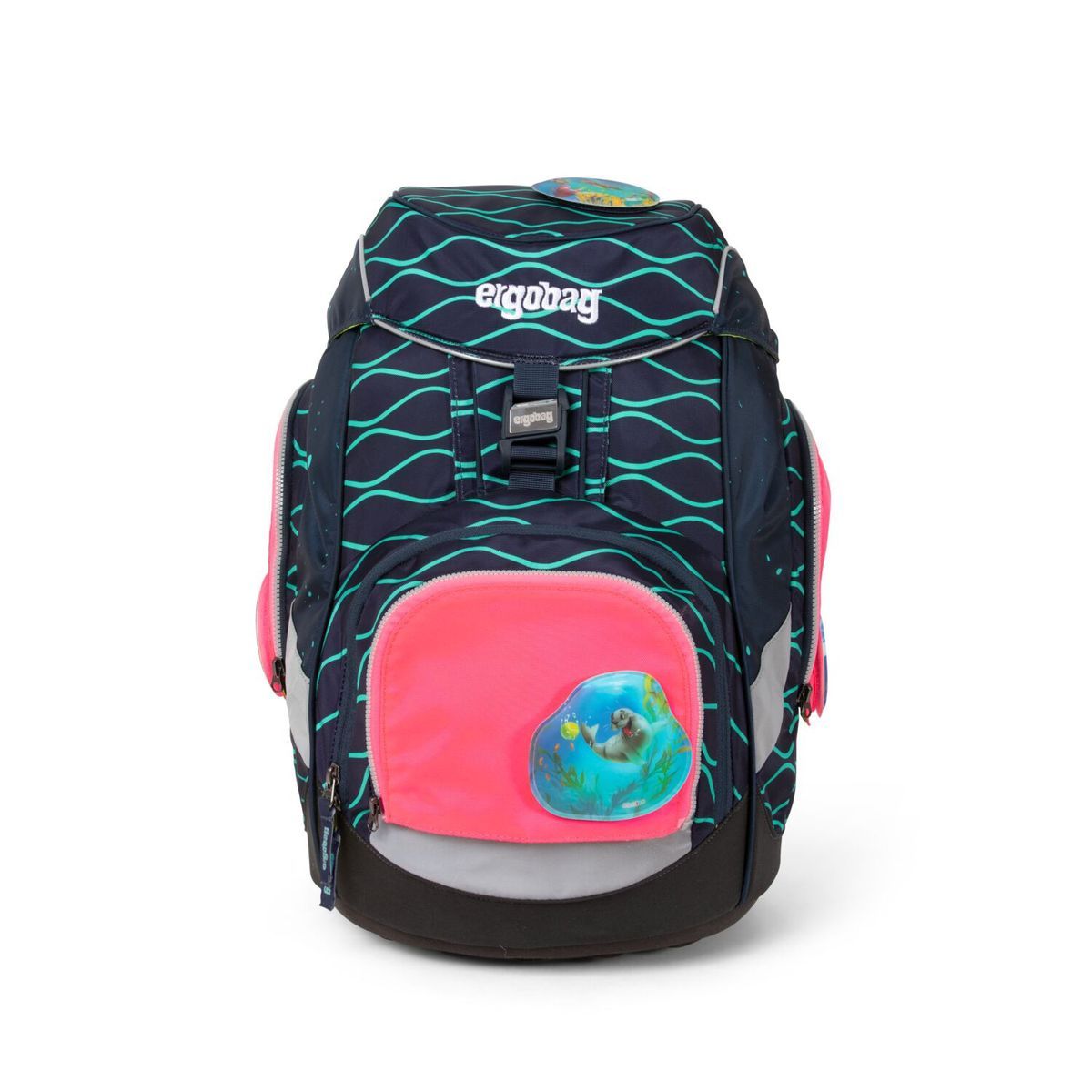 Ergobag Sicherheitsset Pink Fluoreszierende Zip-Flächen 3tlg.