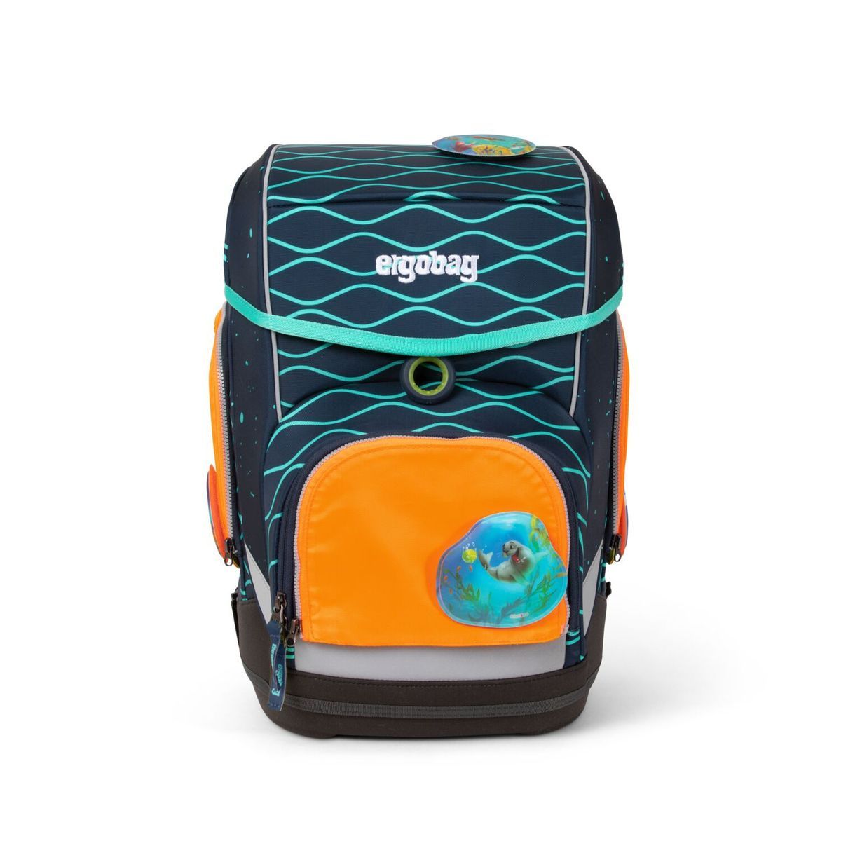 Ergobag Sicherheitsset Orange Fluoreszierende Zip-Flächen 3tlg.