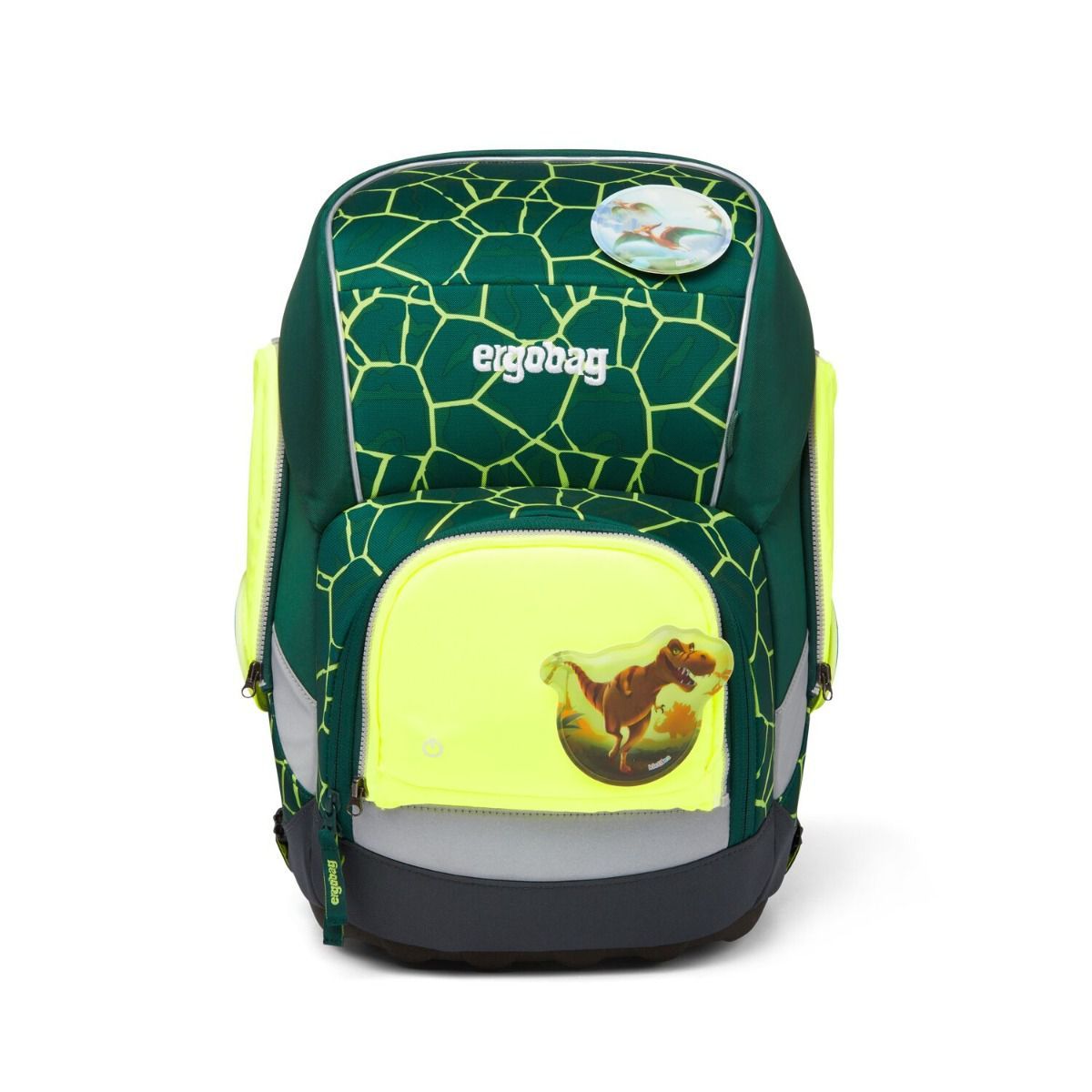 Ergobag LED Sicherheitsset Gelb Fluoreszierende Zip-Flächen 3tlg.