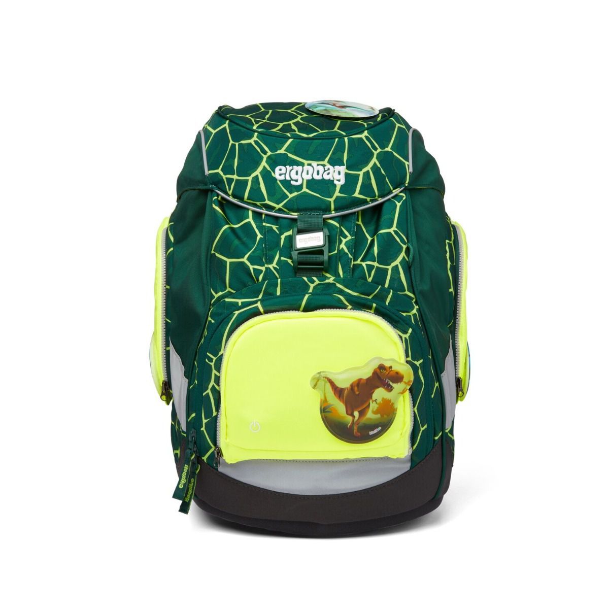 Ergobag LED Sicherheitsset Gelb Fluoreszierende Zip-Flächen 3tlg.