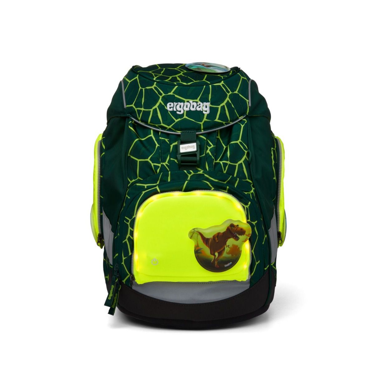 Ergobag LED Sicherheitsset Gelb Fluoreszierende Zip-Flächen 3tlg.