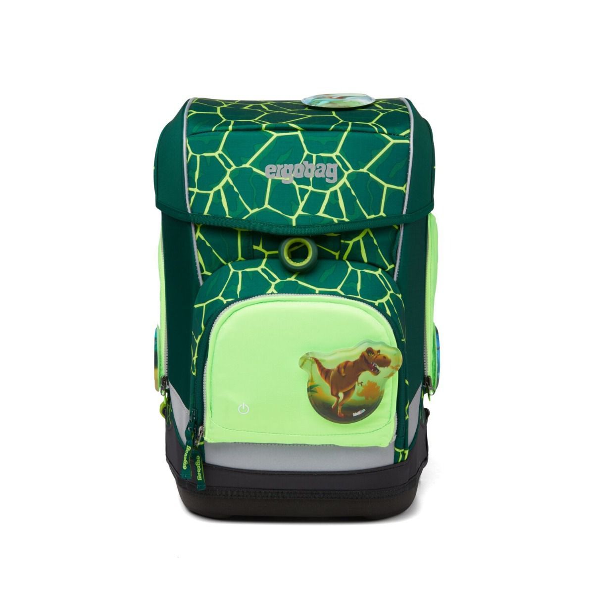 Ergobag LED Sicherheitsset Grün Fluoreszierende Zip-Flächen 3tlg.