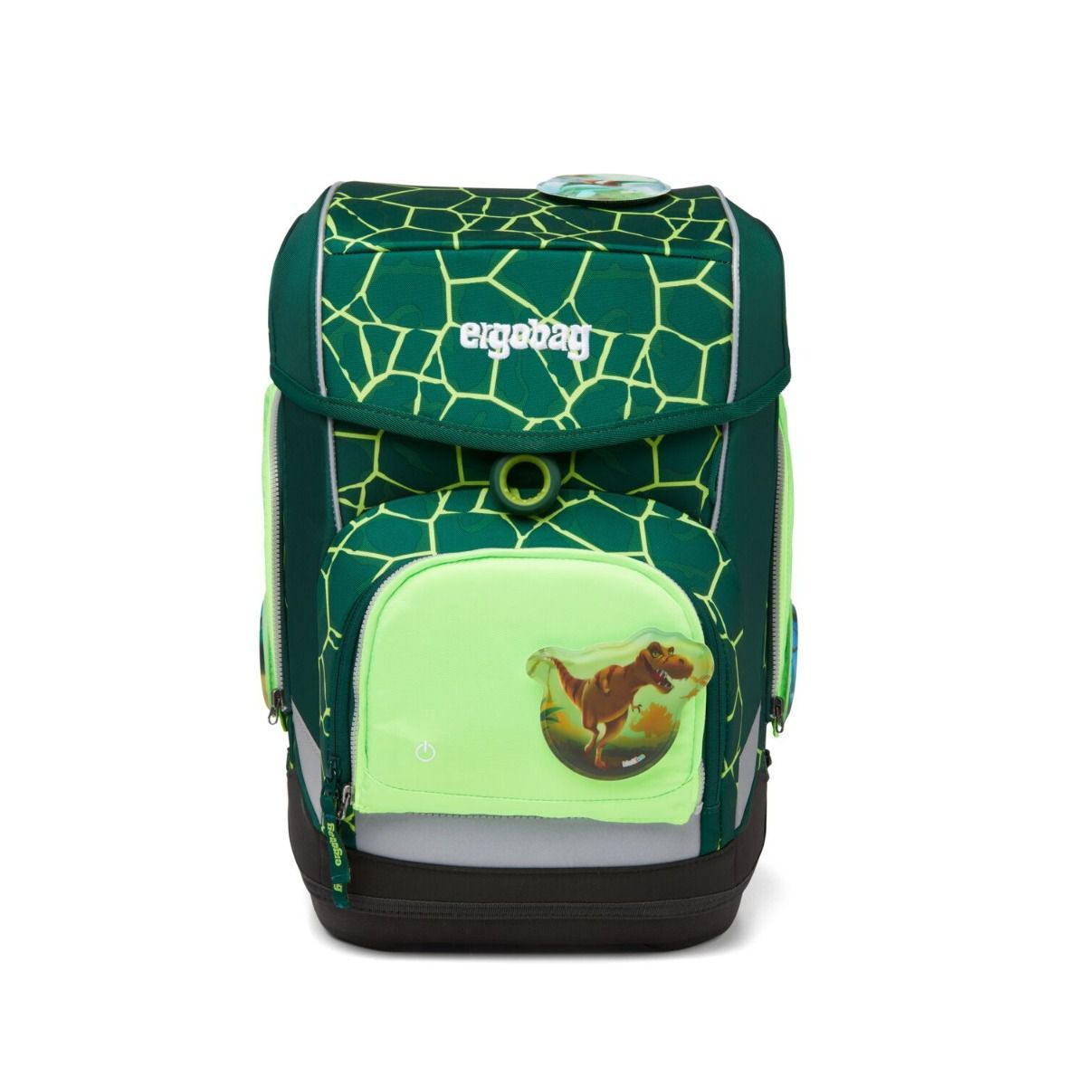 Ergobag LED Sicherheitsset Grün Fluoreszierende Zip-Flächen 3tlg.