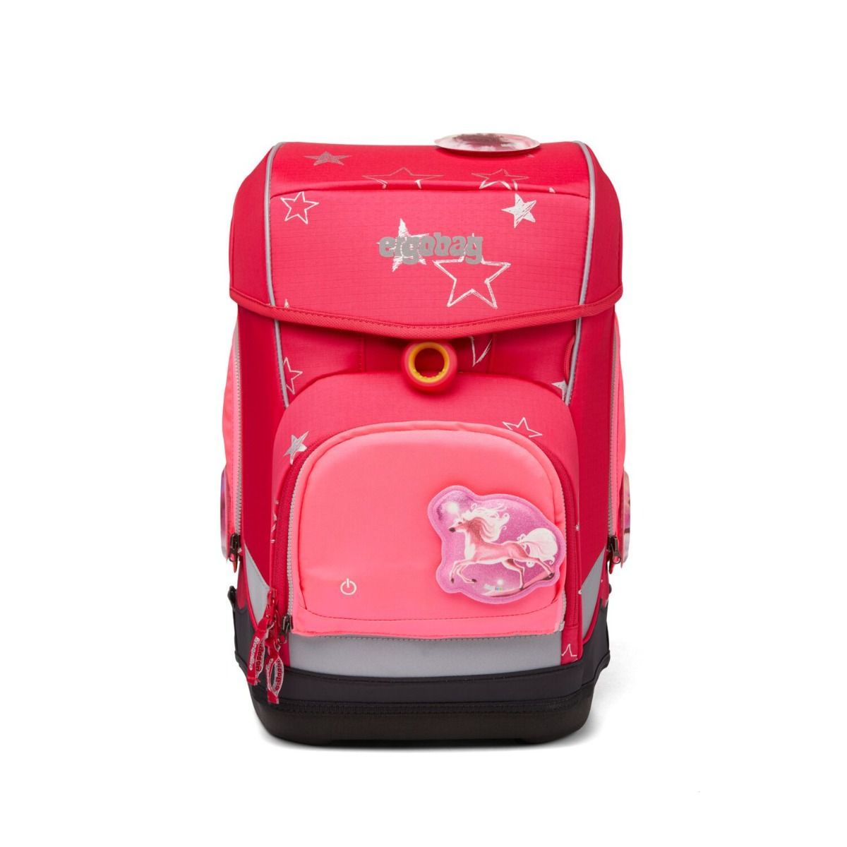 Ergobag LED Sicherheitsset Pink Fluoreszierende Zip-Flächen 3tlg.