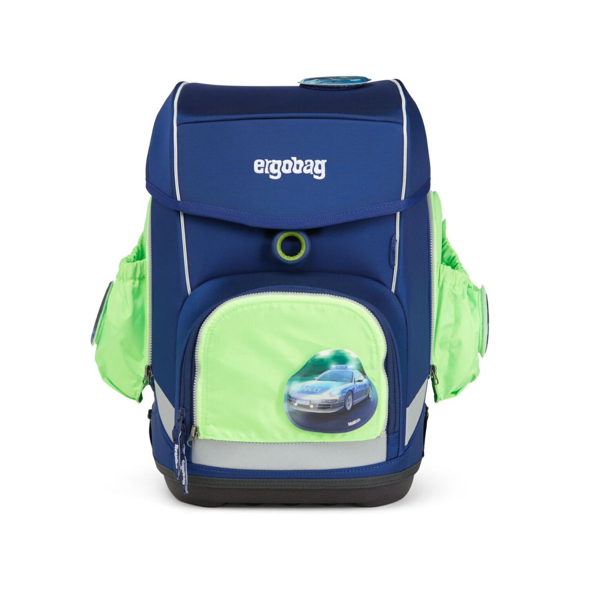 Ergobag Sicherheitsset Grün Fluoreszierende Zip-Seitentaschen 3tlg.
