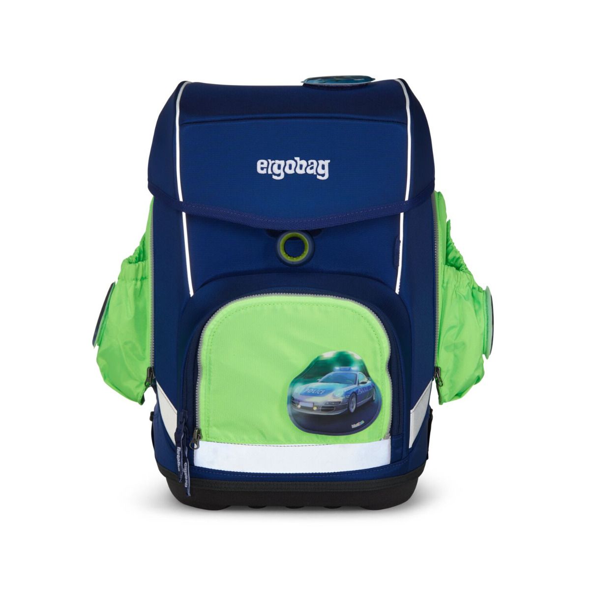 Ergobag Sicherheitsset Grün Fluoreszierende Zip-Seitentaschen 3tlg.