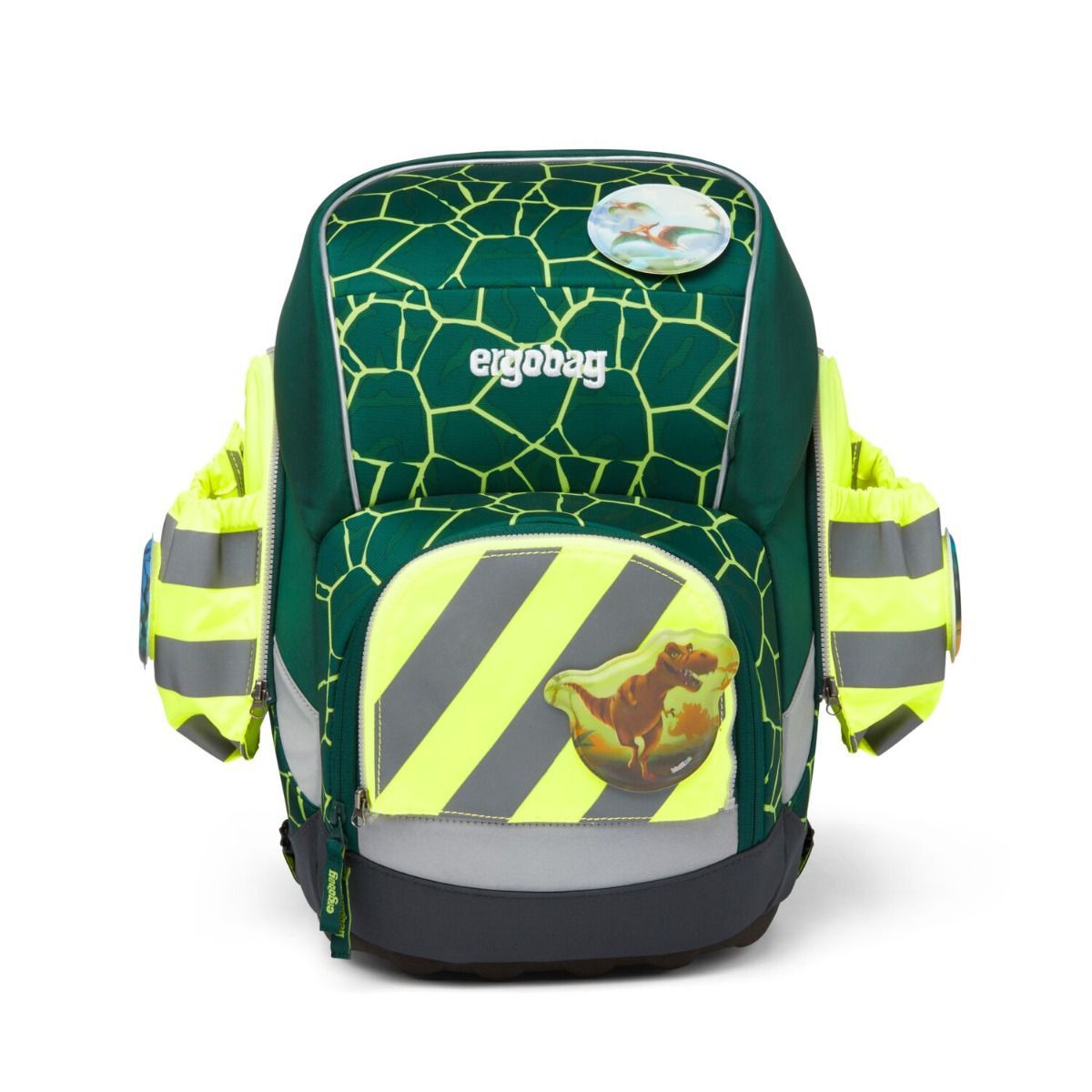 Ergobag Seitentaschen Zip-Set mit Reflektorstreifen Gelb 3tlg.