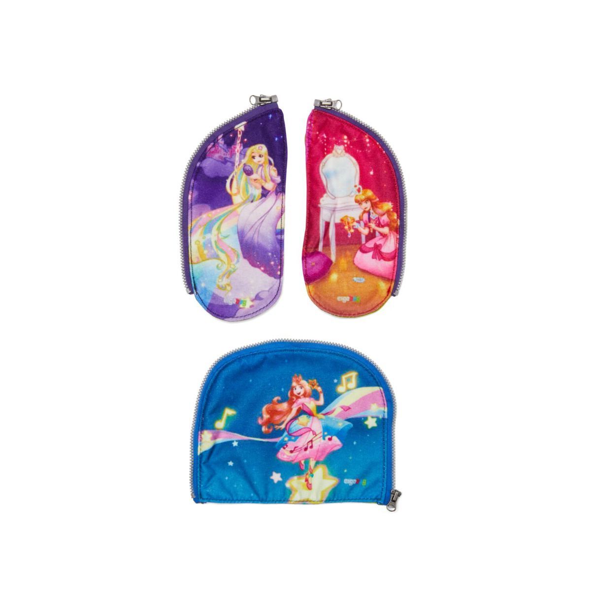 Ergobag Zippies Prinzessin Zip-Seitenflächen 3tlg.