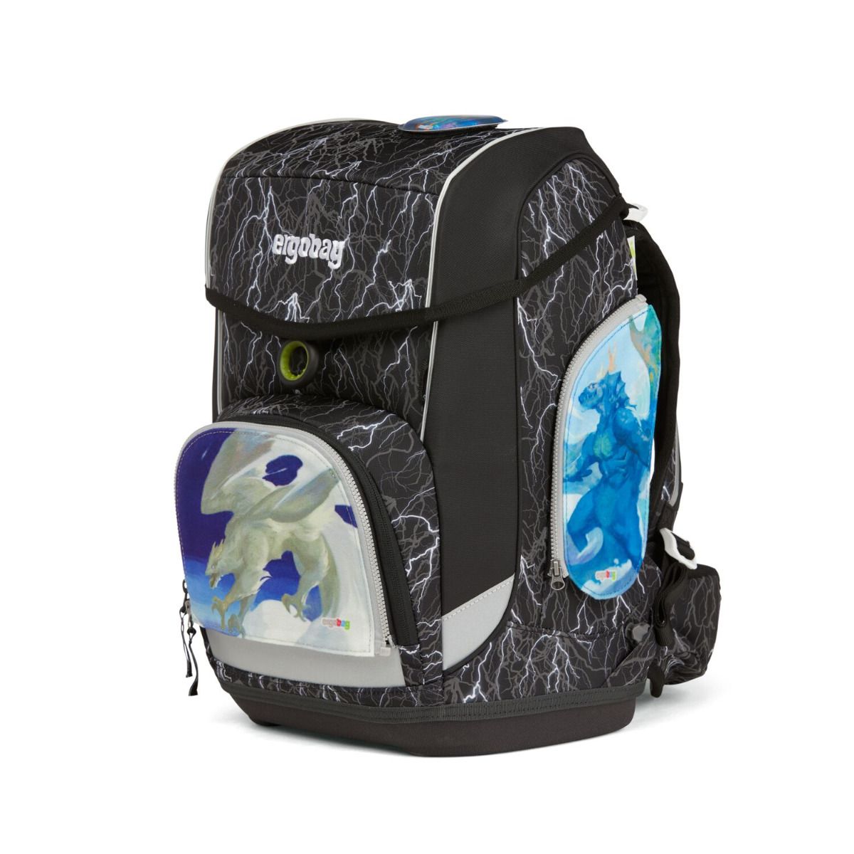Ergobag Zippies Drachen Zip-Seitenflächen 3tlg.