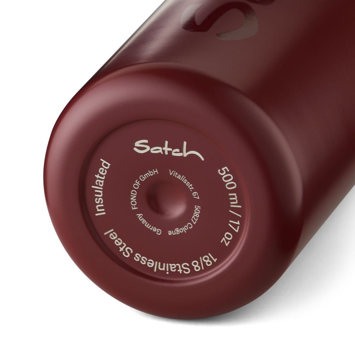 Satch Trinkflasche 0,5 Liter Edelstahl Berry