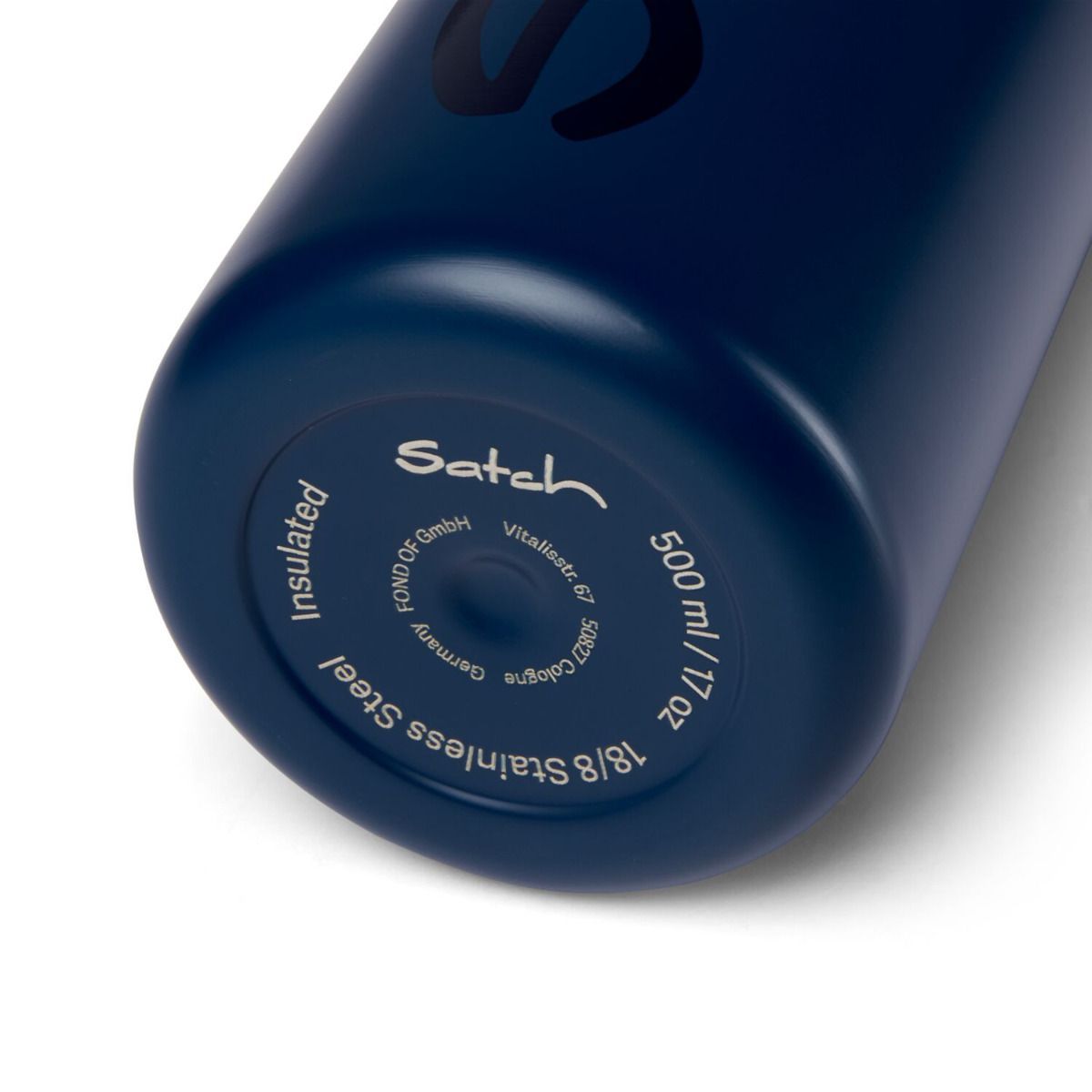 Satch Trinkflasche 0,5 Liter Edelstahl Blue