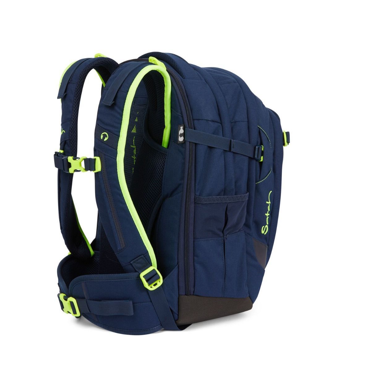 Satch Match Toxic Yellow Schulrucksack Set 3tlg.