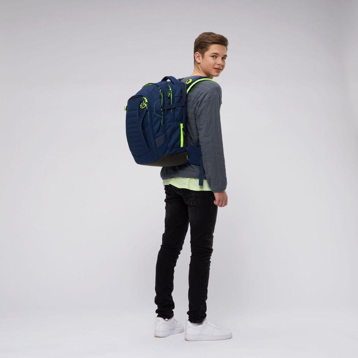 Satch Match Toxic Yellow Kollektor Edition Schulrucksack Set 7tlg.