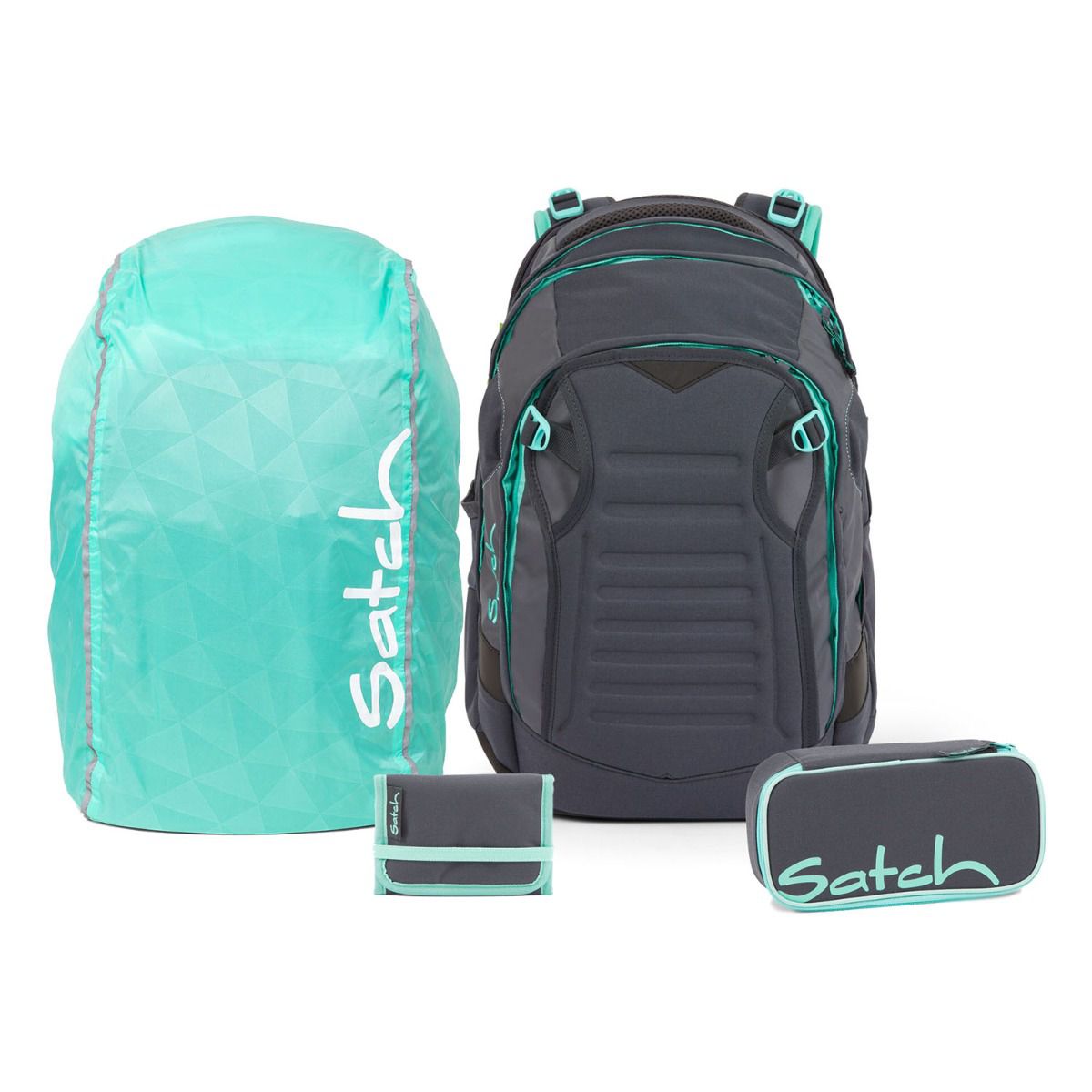 Satch Match Mint Phantom Streetwalk Edition Schulrucksack Set 4tlg.