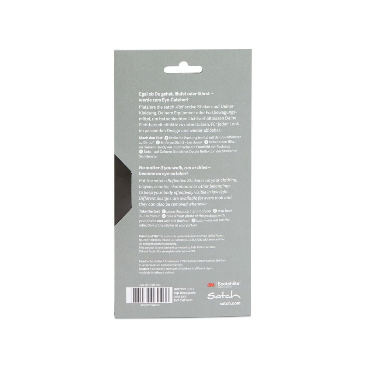 Satch Reflective Sticker Silver