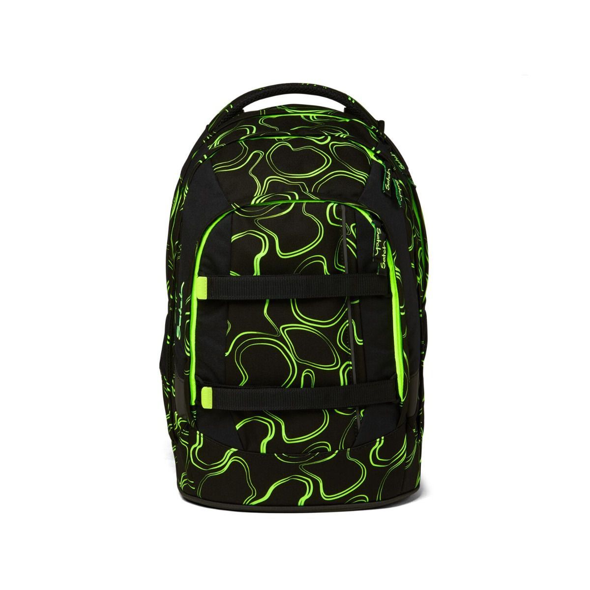 Satch Pack Green Supreme Schulrucksack Set 3tlg.