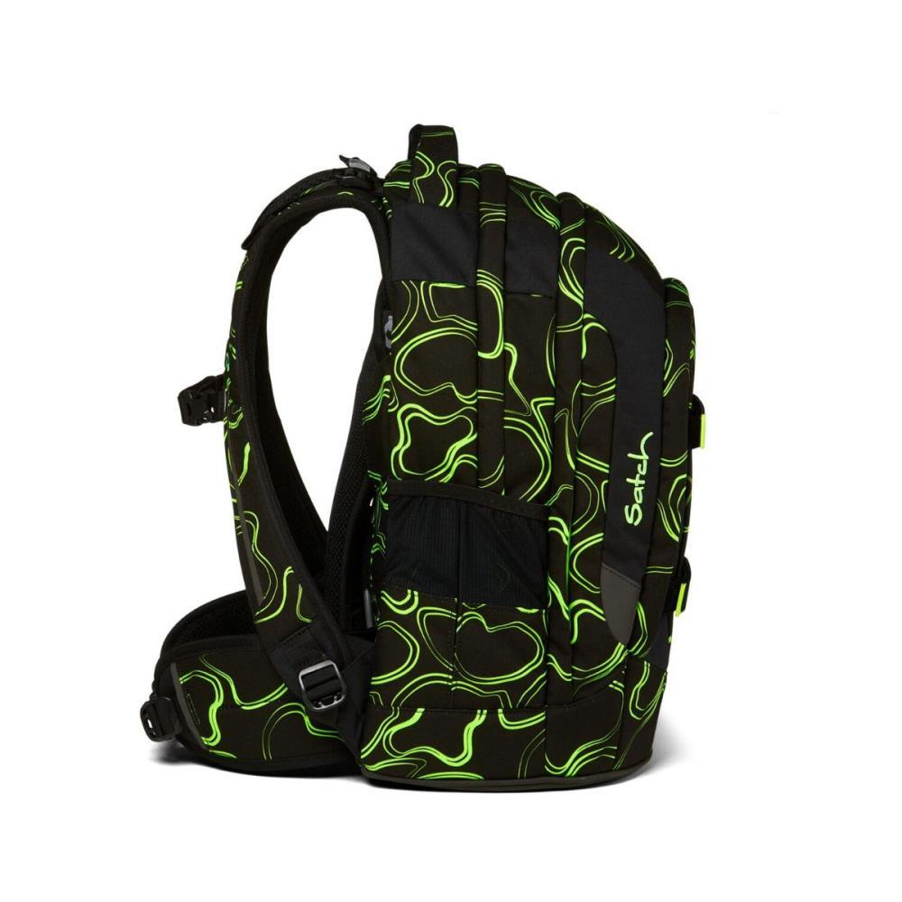 Satch Pack Green Supreme Pencil Slider Light Edition Schulrucksack Set 3tlg.