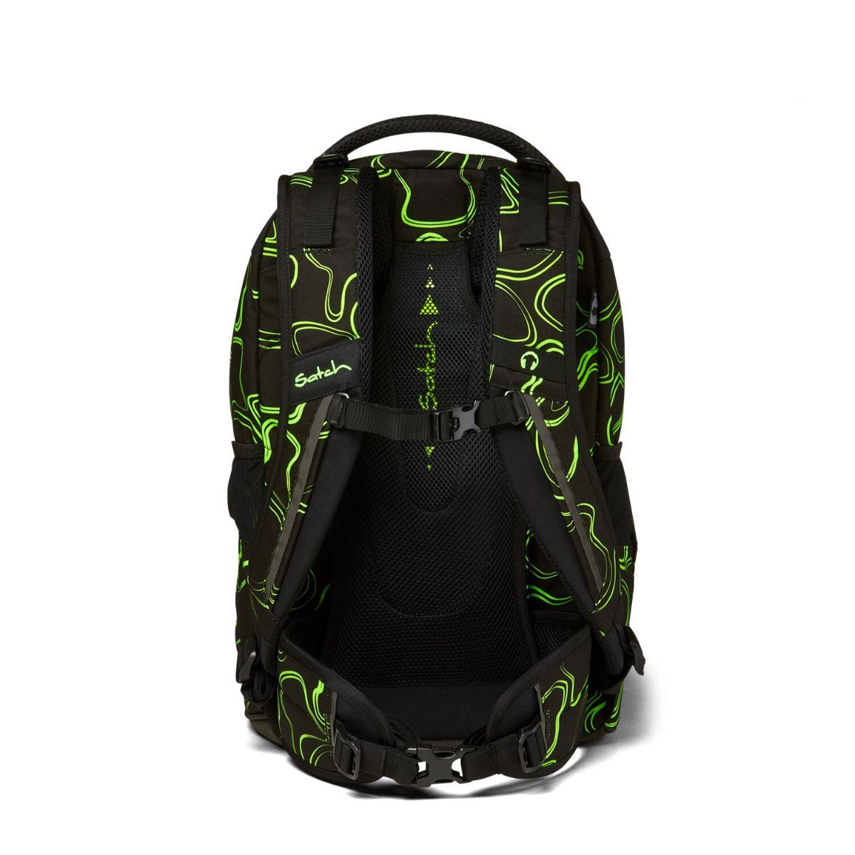 Satch Pack Green Supreme Schulrucksack Set 3tlg.