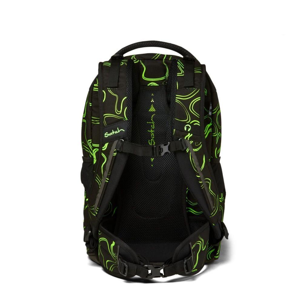 Satch Pack Green Supreme Pencil Slider Light Edition Schulrucksack Set 3tlg.