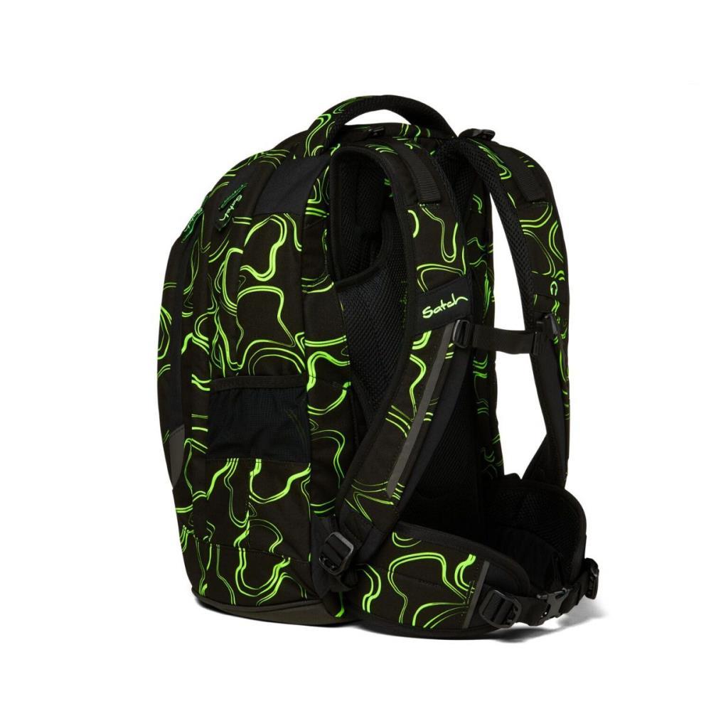Satch Pack Green Supreme Pencil Slider Light Edition Schulrucksack Set 3tlg.