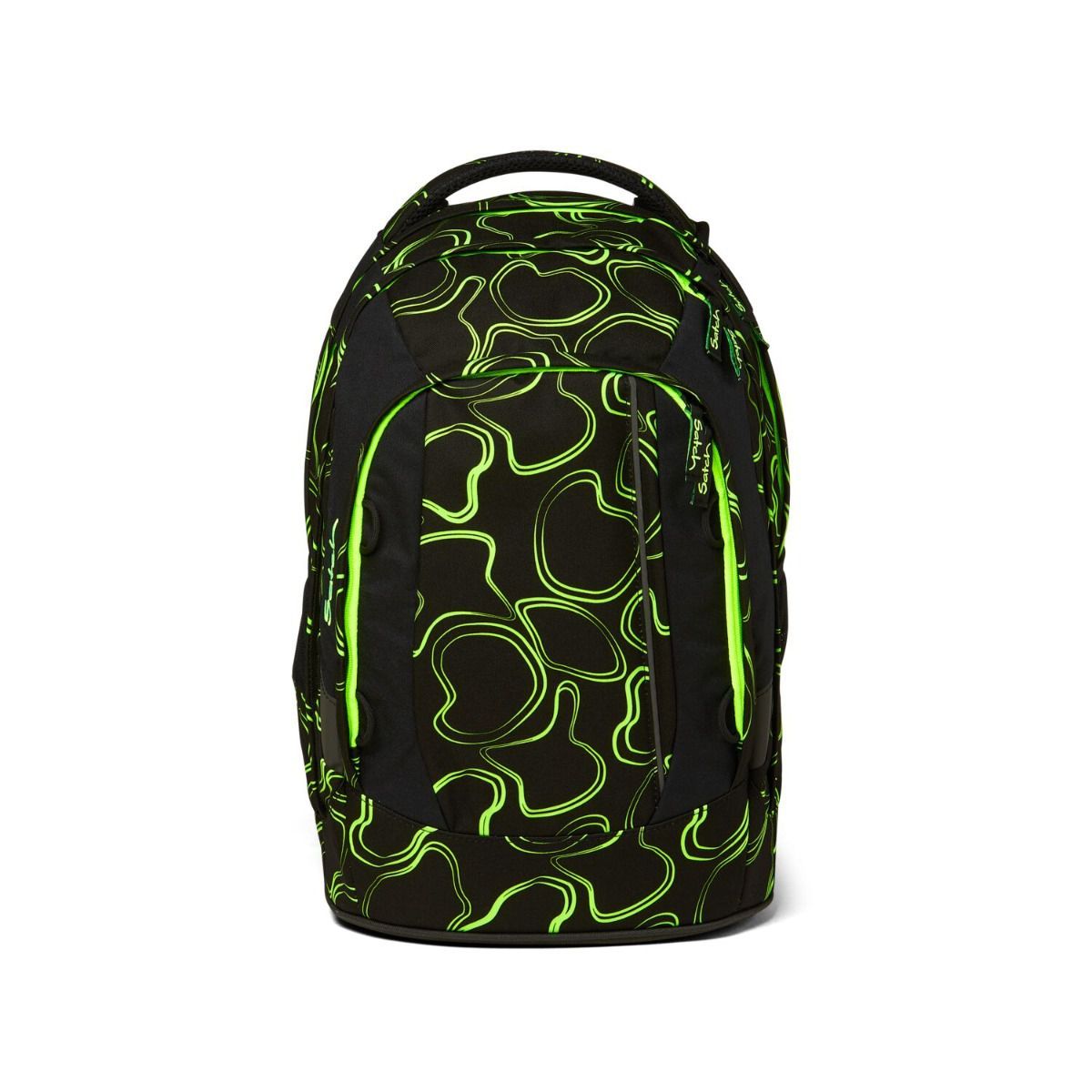Satch Pack Green Supreme Schulrucksack Set 3tlg.