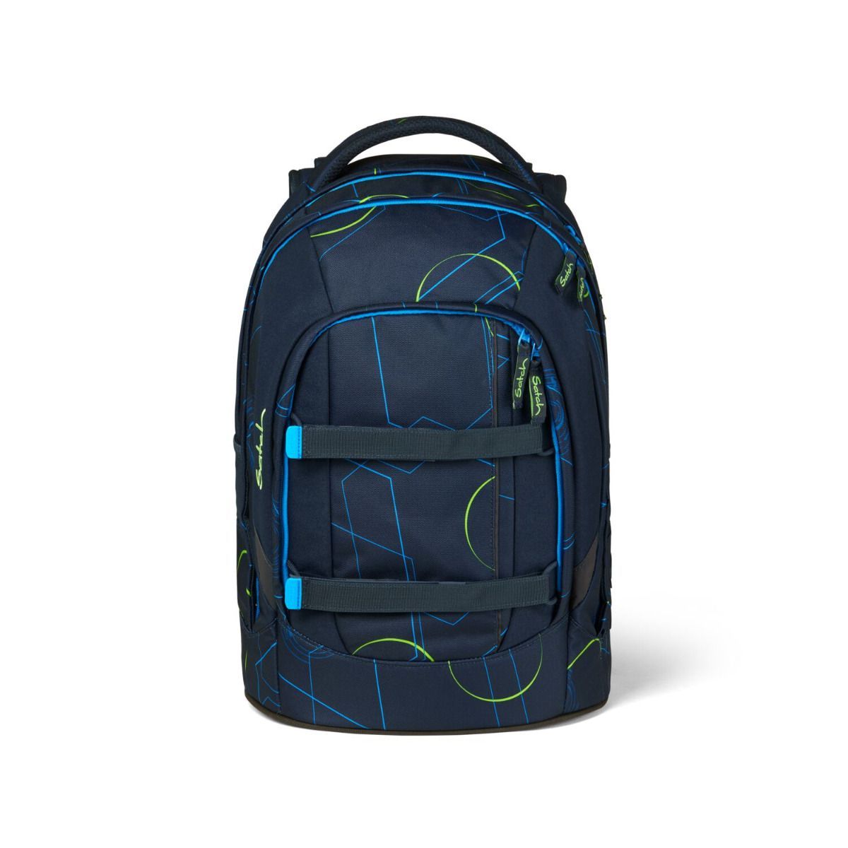 Satch Pack Blue Tech Schulrucksack Set 3tlg.