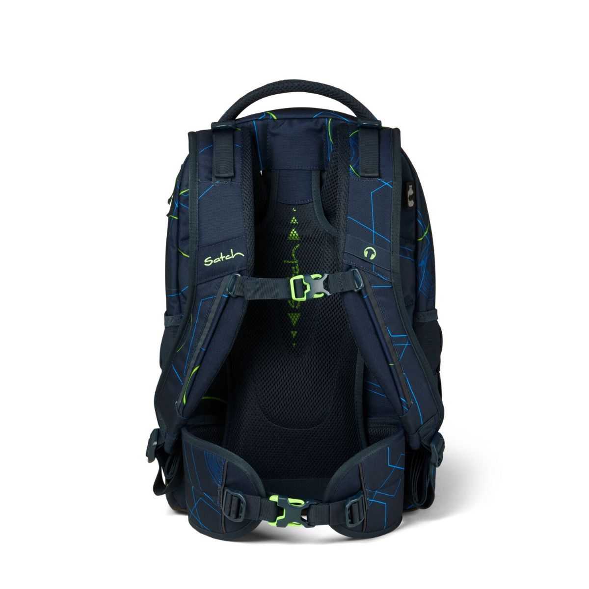 Satch Pack Blue Tech Schulrucksack Set 3tlg.