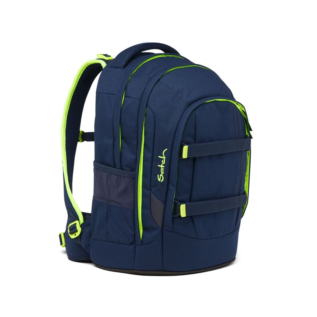 Satch Pack Toxic Yellow Schulrucksack Set 3tlg.