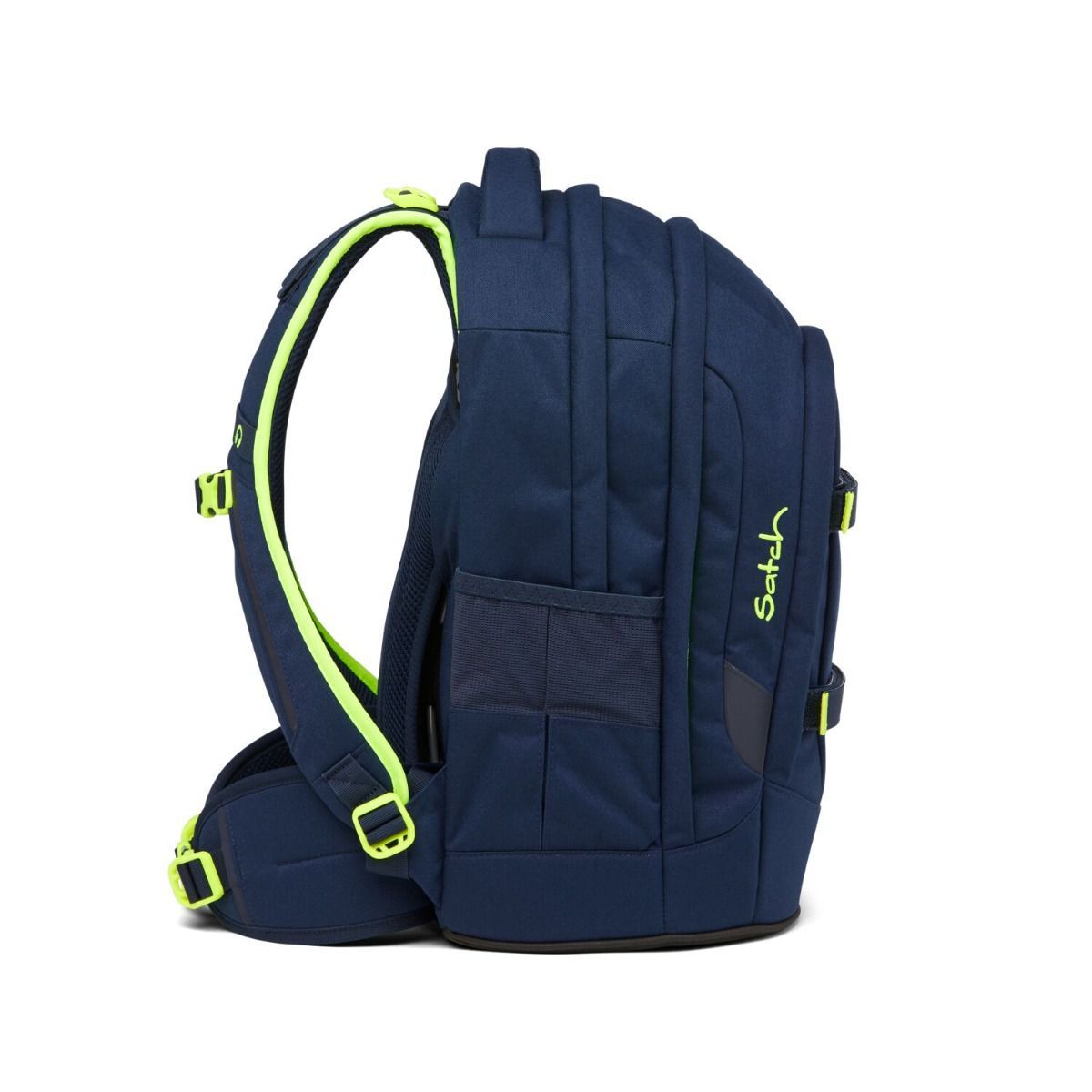 Satch Pack Toxic Yellow Schulrucksack Set 3tlg.