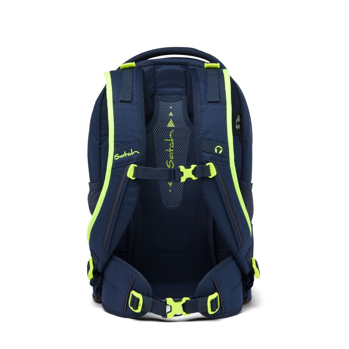 Satch Pack Toxic Yellow Schulrucksack Set 3tlg.