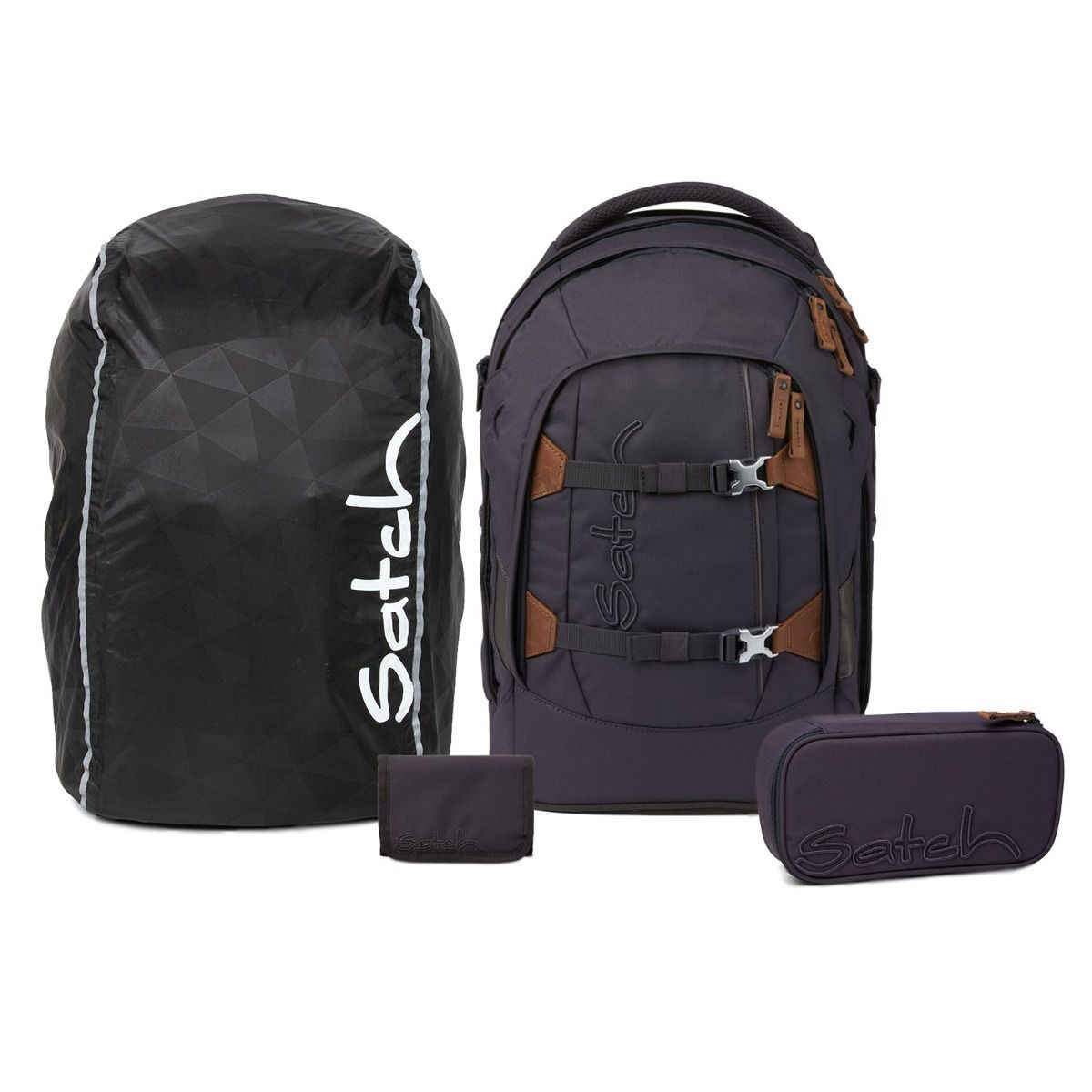 Satch Pack Nordic Grey Streetwalk Edition Schulrucksack Set 4tlg.